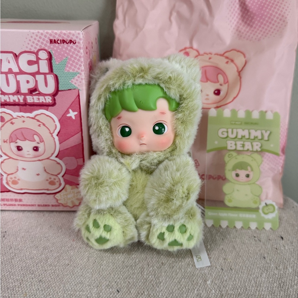 Authentic Pop Mart Hacipupu Gummy Bear Green Apple